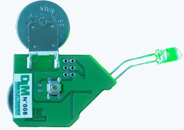 eclairage led bouton poussoir